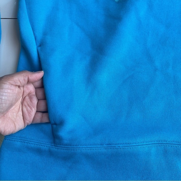 Puma Blue Cowl Neck Fleece Lined Sweatshirt US M - Picture 4 of 6